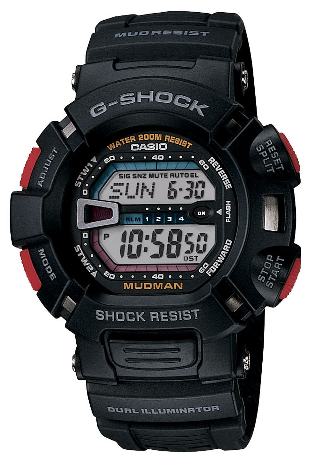 G-Shock G9000-1 Men's Black Resin Sport Watch